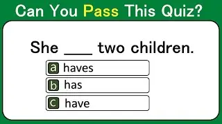 Present Simple Grammar Quiz | Grammar Test