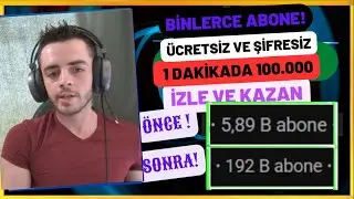 YOUTUBE ABONE ARTTIRMA HİLESİ - ÜCRETSİZ ŞİFRESİZ YOUTUBE ABONE HİLESİ 2025