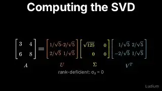 Linear Algebra — 28.3: Computing the SVD: Two Worked Examples