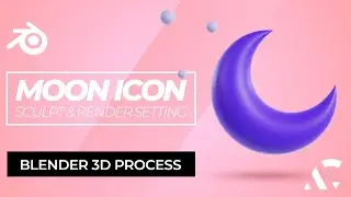 Blender 3D Crescent Moon - Quick and Easy Modeling Tutorial