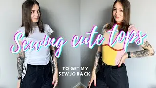 Sewing cute tops to get my sewjo back! *it was rough* || Eva Top by Cool Stitches + QT Ruched Tee!