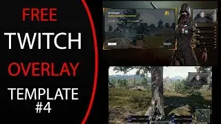 Free Twitch/Youtube PUBG Overlay Template #4