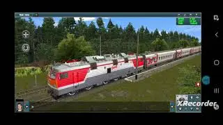 эп1 333 с пассажирскими вагонами по украинским карпатам. Trainz android