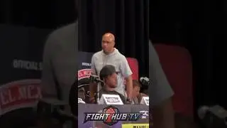 AWKWARD Errol Spence & Derrick James MOMENT at Tank vs Martin press conference!