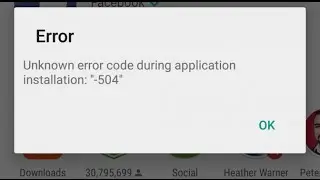 Android error 504 fixing