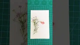 Wild flowers with paper quilling bird 🐦 