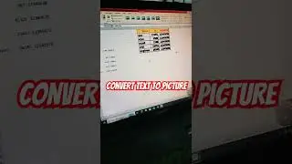 Convert text to picture in 