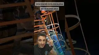 Descender esta escalera , no es una buena idea.#curiosidades #supervivencia #sabiasque