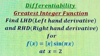 Differentiability_How to find Right hand derivative and Left hand derivative of a function- GIF