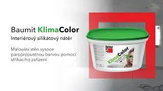 Baumit KlimaColor - malování stěn vysoce paropropustnou barvou pomocí stříkacího zařízení