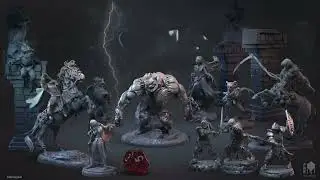 3dartdigital - The Evernight - March Release (STL's for-RPG, Board & Tabletop Games)