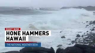 #HurricaneHone brought heavy rain and flash flooding to the Big Island of #Hawaii over the weekend