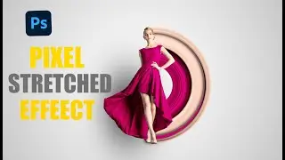 How to Create Pixel Stretch Effect in Photoshop CC. Photoshop Tutorial!