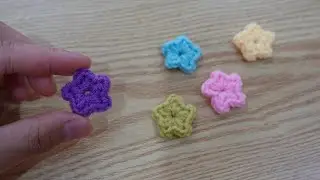 สอนถักดาวไหมพรมง่ายๆ✨️| super easy crochet mini star for beginners | Kataiythong