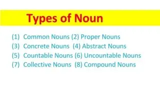 Noun and its types #noun #partsofspeech