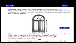 Rohan a student of class XII visited his uncle's flat number | Case Study Application of Derivatives