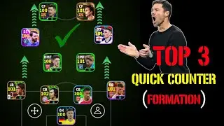 Top 3 quick counter formation in efootball 2024 || Best quick counter formation efootball 24 mobile