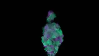 X-Particles xpExplosiaFX Multicoloured Smoke test