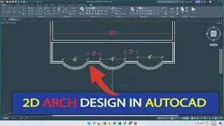 How to make 2d design arch in autocad || 2d arch in autocad 