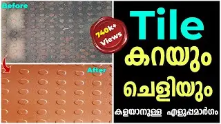 Easy Tile Cleaning Method | Tile..കറയും ചെളിയും  കളയാനുള്ള  എളുപ്പമാർഗം | Surabhi Innovation | 741K+