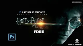 Harry Potter_Title Template_And_Poster Design_Speed Art_Free Template
