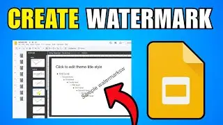 How To Create Watermark In Google Slides Presentation (2026) (Step By Step Guide)