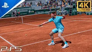 AO Tennis 2  - Nadal vs Kyrgios | Gameplay PS5™ [4K 60FPS]