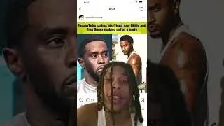 P diddy was kissing Trey songz at his party is diabolical!!!