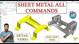 NX sheet metal all command 🔥 Complete tutorial on Sheet metal design 