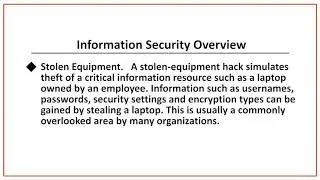 003 Information Security Overview