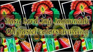 Easy Lord Jay Jagannath oil pastel colors drawing/#art #viral #youtube #drawing #jagannath #like