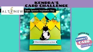 #KendrasCardChallenge15 Featuring Altenew | Lone Kitty