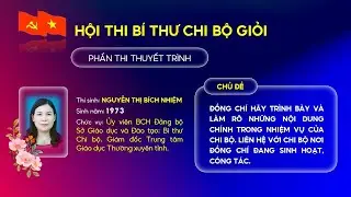 Slide thuyết trình Bí thư Chi bộ giỏi
