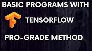 Basic Programs With Tensorflow 