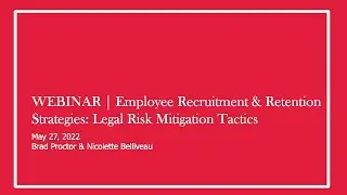 Employee Recruitment & Retention: Legal Risk Mitigation Tactics | Webinar | McInnes Cooper
