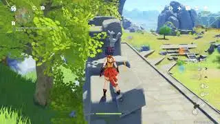 Genshin Impact _Sea of clouds torch puzzle . Fourth torch location .