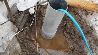 ГРЯЗНАЯ ВОДА ПОПАЛА В СКВАЖИНУ. Решено. (талая верховодка грунтовая )