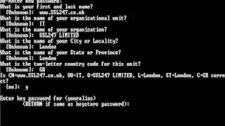 Creating your SSL Certificate Signing Request (CSR) for Sun Java using Keytool