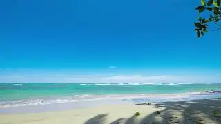 Música de Relaxamento Profundo para Acalmar a Ansiedade   Visual de Praia e Mar em Dia Sol,  Meditar
