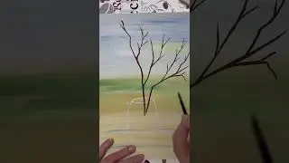 Верба в вазе. Верба гуашью!