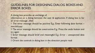 Guidelines for designing view layer