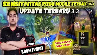 SENSITIVITAS PUBG MOBILE TERBAIK 2024‼️SENSI TERBARU BOOM FLYBOY UPDATE 3.3 PUBG MOBILE (NO RECOIL)