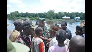 Prajurit pedalaman Papua terima kunjungan Pangdam XVII/Cenderawasih Jenderal Putra asli Papua