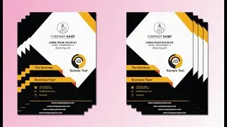 CorelDRAW X7 Tutorial BUSINESS FLYER DESIGN IDEAS 1 with Wajid Corel GraphiX