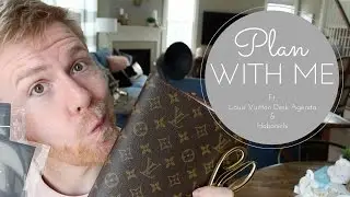 Plan with Me: ft. Louis Vuitton Desk Agenda, Hobonichi, & Graphic Image Notebooks
