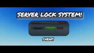 Roblox Server Lock System (Group Admin UI Script)