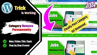 🔴 How to Remove Category Name From Post in Wordpress? How to Remove Category From URL in Wordpress?