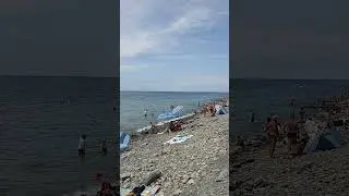 Анапа. Высокий берег. Пляж. Чёрное море. Отдых. Краснодарский край. 9 сентября 2024 г.
