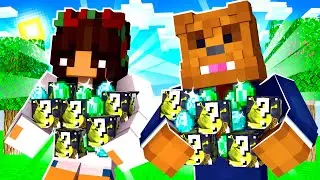 4-Player Shrek Lucky Blocks In Minecraft Money Hunt