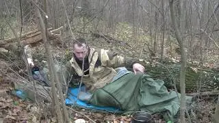 EXTREME OVERNIGHT CAMPINGS for more than 24 hours in the AUTUMN FOREST
